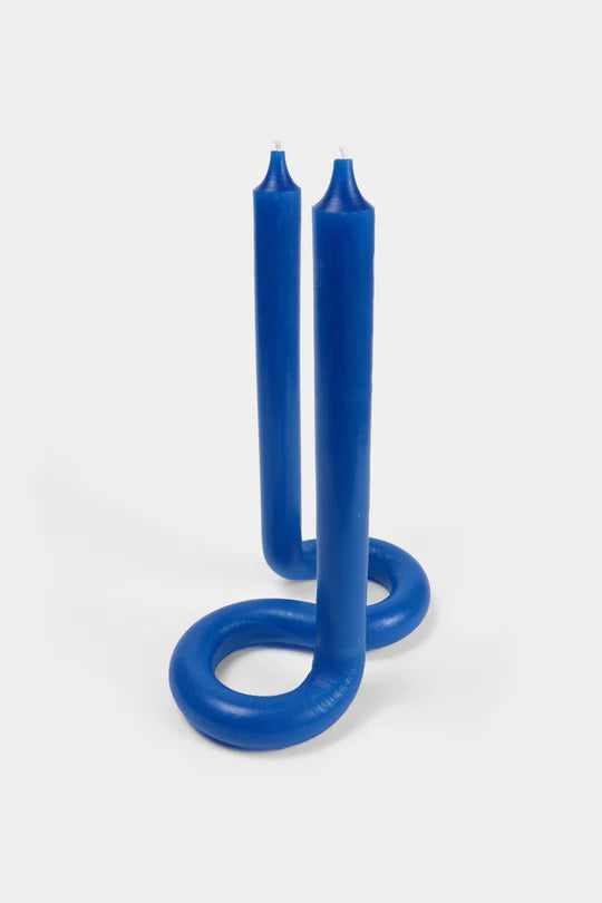 Twist Candle - Royal Blue